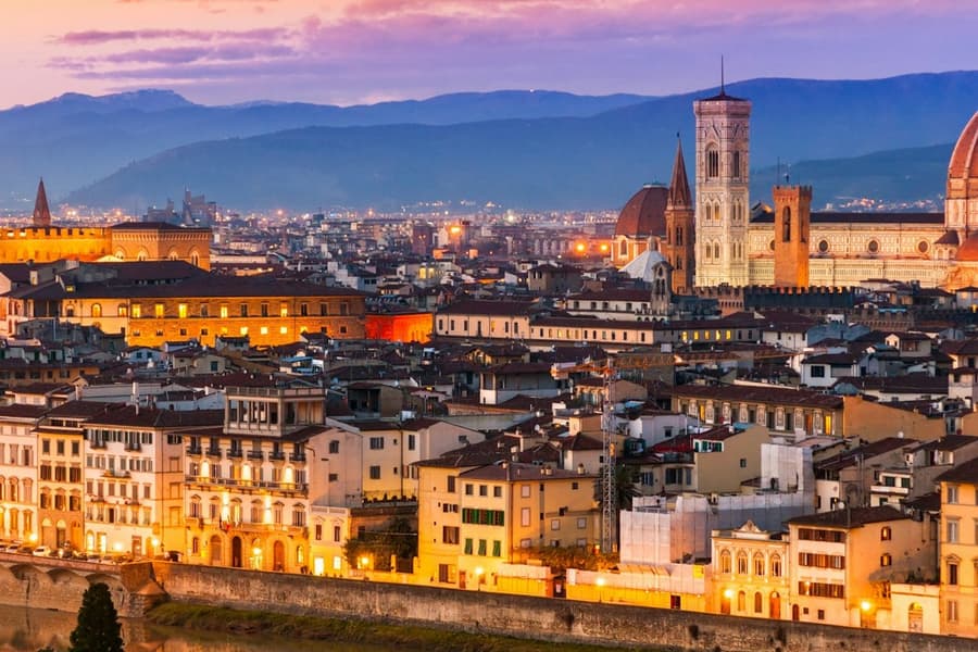 E-Bike Night Tour from Piazzale Michelangelo: Small Group, at Florence City Tours