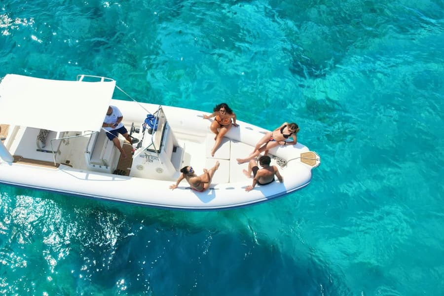 Favignana & Levanzo: RIB Boat Tour from Trapani + Lunch & Aperitif, at Sicily - Trapani Cruises & Boat Tours, Trapani