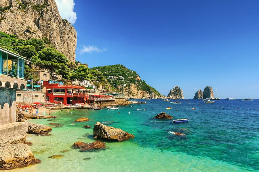 From Naples/Pompeii: Capri and Blue Grotto Day Trip, at Naples
