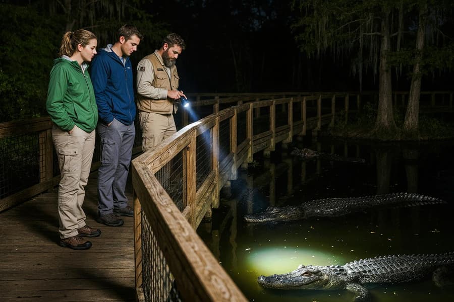 Gatorland Nighttime Flashlight Tour, at Gatorland