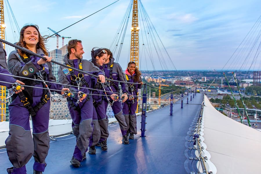 Up at The O2 Sunset or Twilight Climb, at O2 Arena