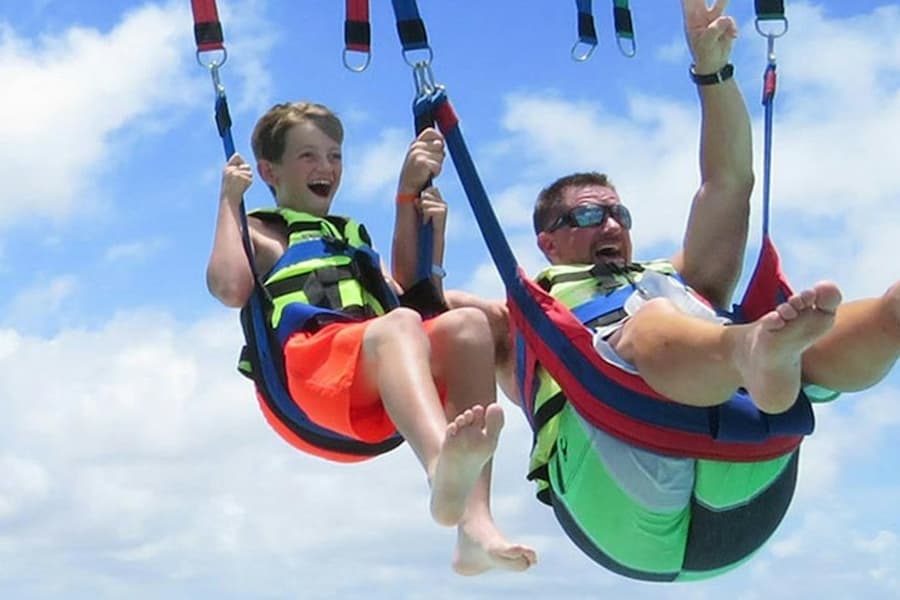 Cancún: Parasailing Open Date Ticket, at Cancún Boat and Water Activities, Isla Mujeres