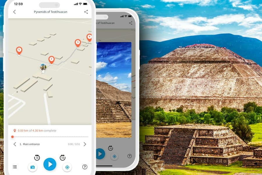 Teotihuacan: Audio Guide App by TouringBee, at Teotihuacán