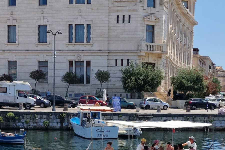 Ortigia: Guided Boat Tour + Snorkeling + Swim + Drinks, at Syracuse Cruises & Boat Tours, Syracuse