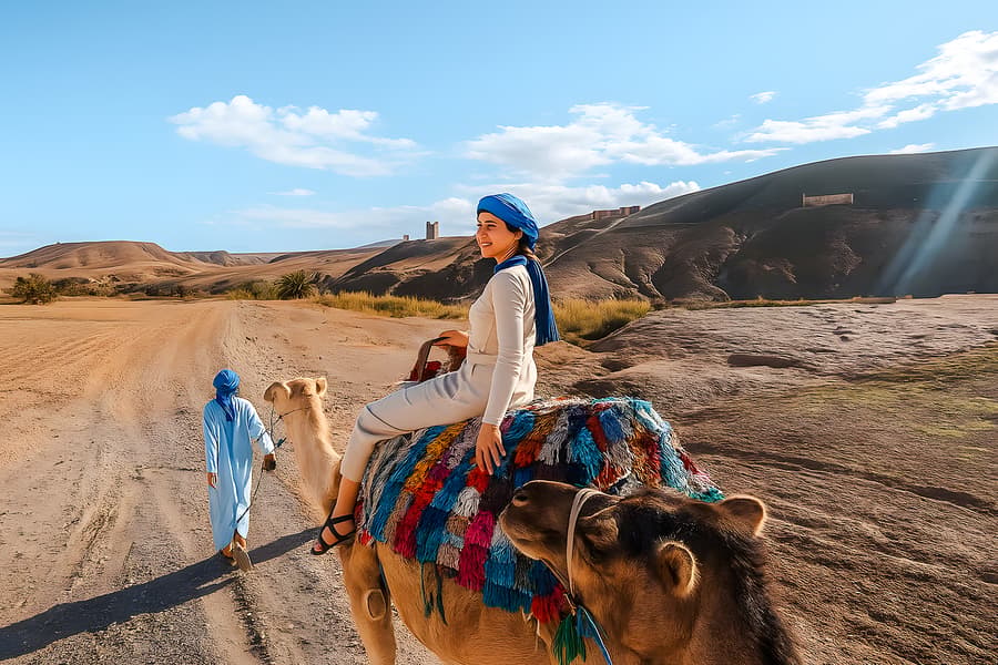 Half-Day Agafay Desert Tour with Camel or Quad Ride & Moroccan Tea, Marrakesh