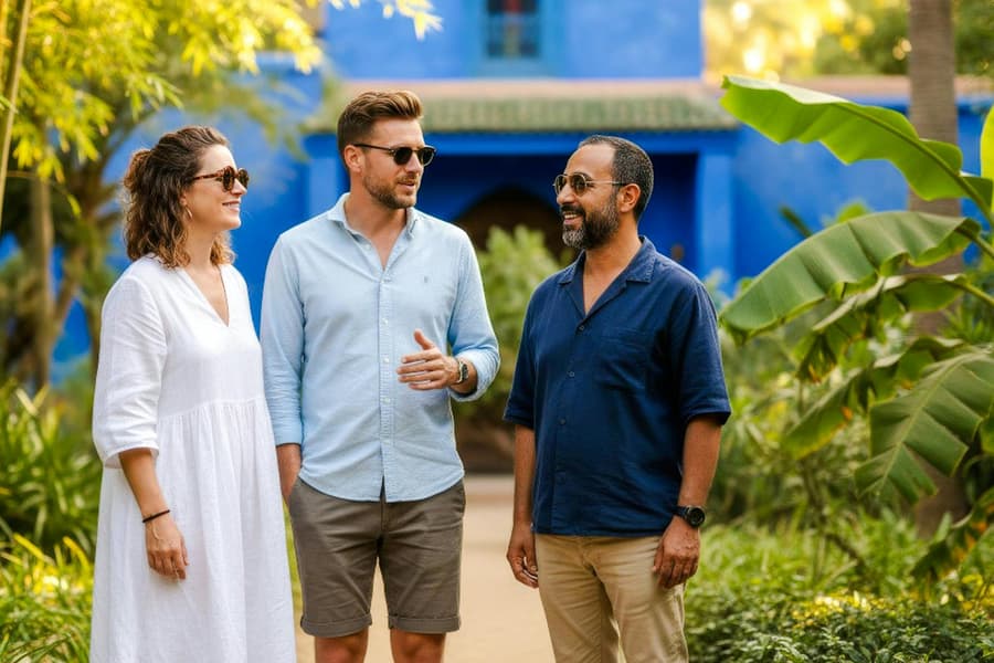 Jardin Majorelle Guided Tour, at Jardin Majorelle, Marrakesh