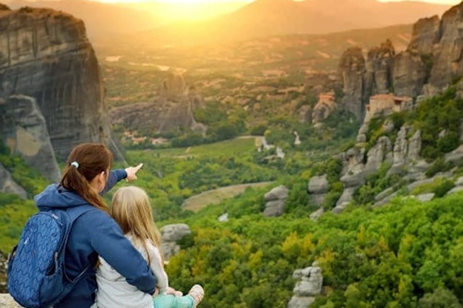 梅泰奧拉：導覽日落之旅 + 酒店接送, at Meteora, Kalabaka