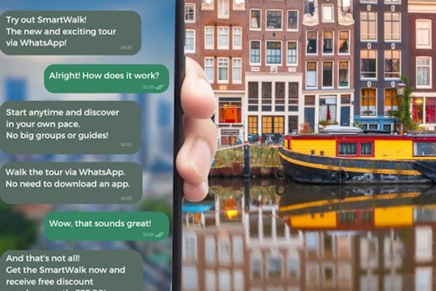 Amsterdam SmartWalk: Self-Guided WhatsApp Walking Tour