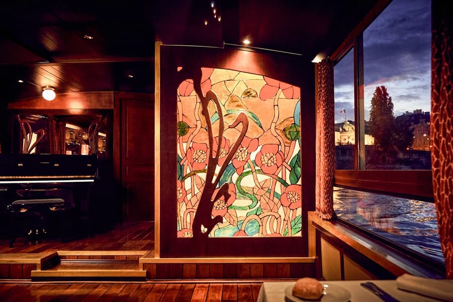 Maxim's Seine River Dinner Cruise with Live Music and Bistro Menu, at Paris Seine