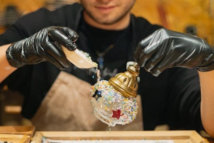 Istanbul: Guided Turkish Mosaic Lamp Workshop + Snacks, at Workshops & Classes in Istanbul