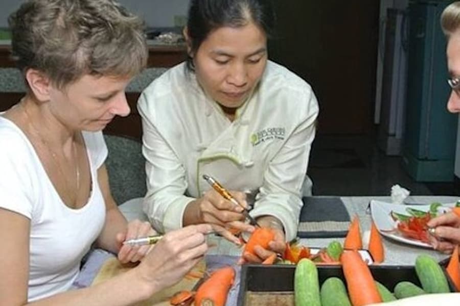 Traditional Thai Fruit and Vegetable Carving Class, at Siam Carving Academy