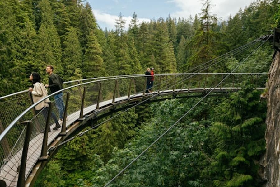 Aðgangsmiði að Capilano Hengibrúargarðinum, at Capilano Suspension Bridge Park, Vancouver