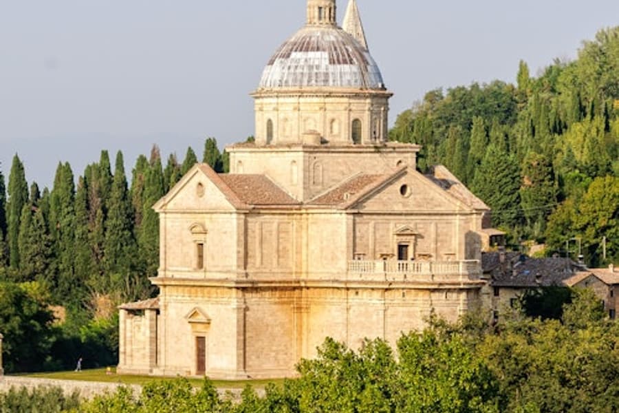 Храмът Сан Биаджо, at Temple of San Biagio, Montepulciano