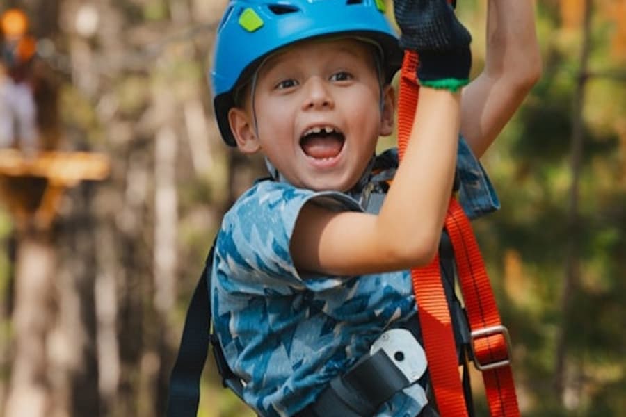 Приключение в дърветата Канбера: Младши въжена атракция, at Treetops Adventure Canberra, Canberra
