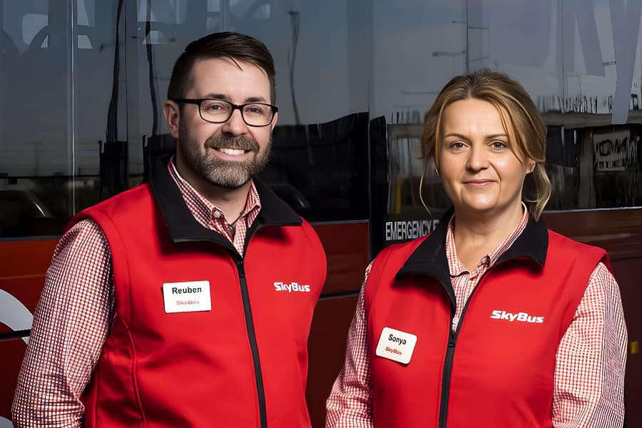 Transfert en bus : Aéroport Tullamarine de Melbourne vers/depuis le centre-ville de Melbourne avec Skybus, Melbourne