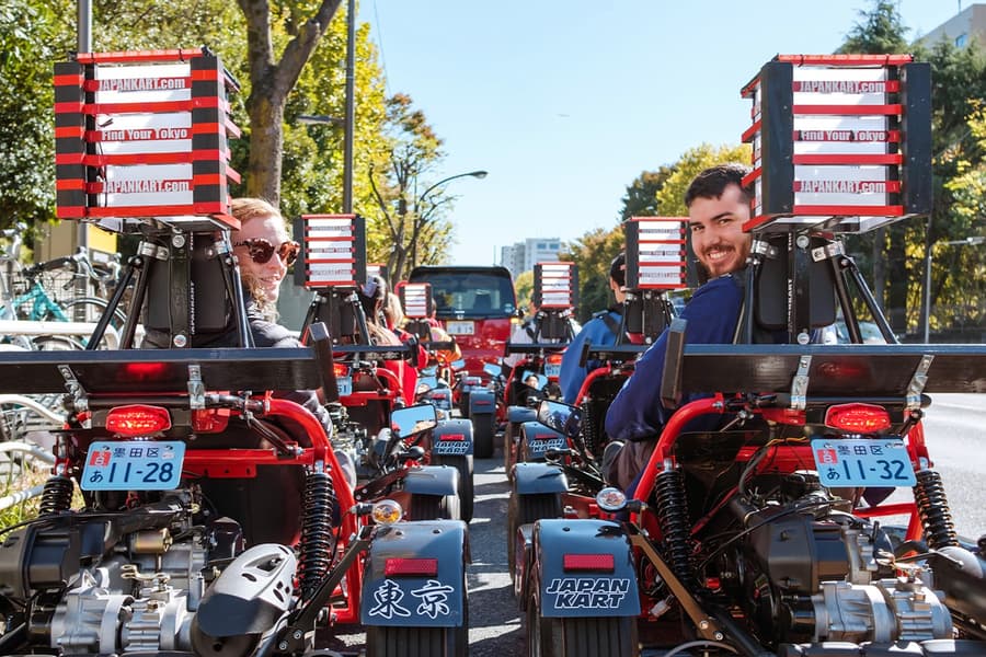 Tokyo: Shibuya, Imperial Palace & Tokyo Tower 120-Min Go-Karting Experience by JAPANKART, at JAPANKART Kanda Branch