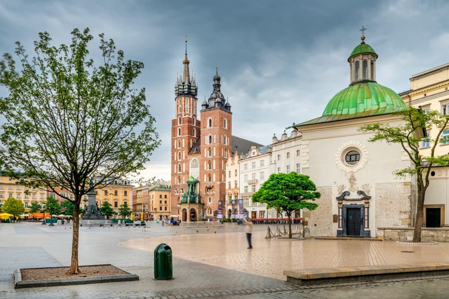 Krakow Old Town & Saint Mary's Basilica Express Guided Tour, at Pomnik Piotra Skargi
