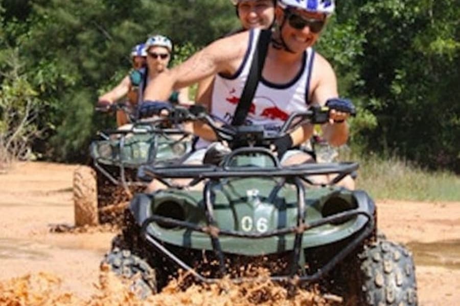 Phuket: Guided ATV Mangrove Jungle & Hidden Beach Tour + Transportation, at Phuket Outdoor Activities