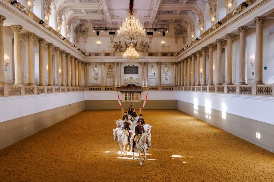 Spanish Riding School Training with Music Tickets, Vienna