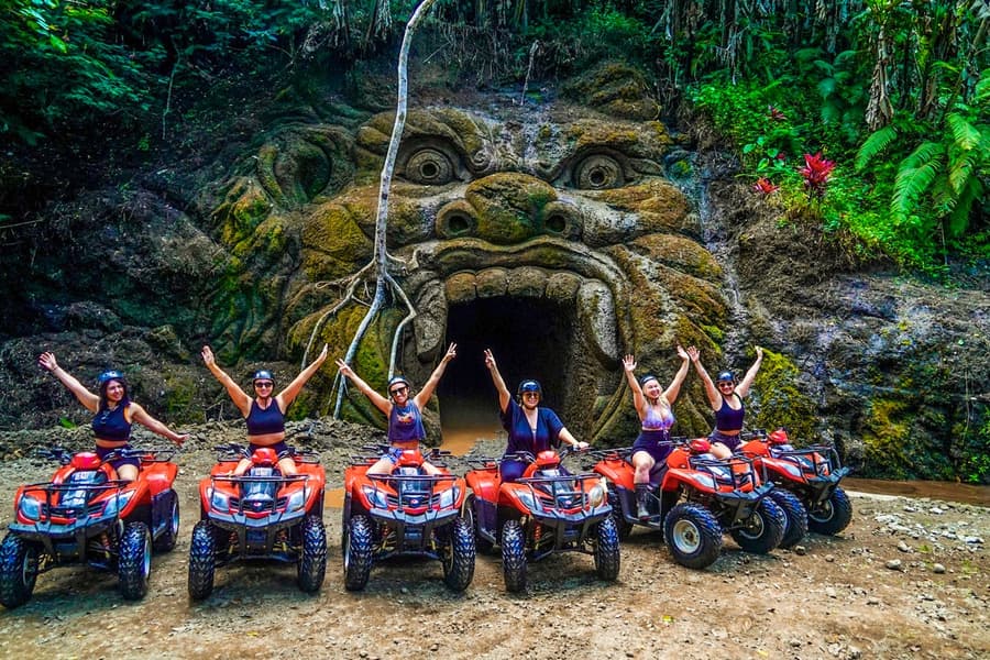 Ubud: Gorilla Face ATV Adventure with Jungle Swing & Goa Raja Waterfall, Bali