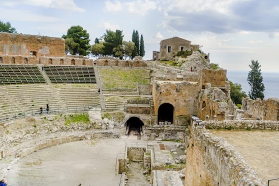 Det antikke teatret i Taormina: Guidet tur, at Ancient Theatre of Taormina, Taormina