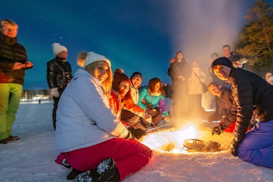 Lapland Northern Lights Tour with Lappish Barbecue, Rovaniemi