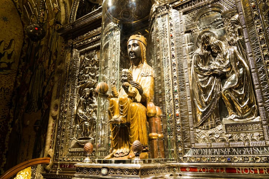 From Barcelona: Montserrat Monastery & Black Madonna With Train Tickets & Audio Guide , at Montserrat Monastery