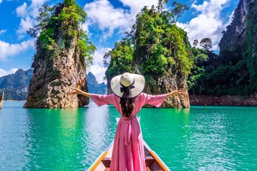 普吉岛：私人一日游，乘长尾船游览考索国家公园, at Khao Sok Day Trips from Pa Tong, Patong