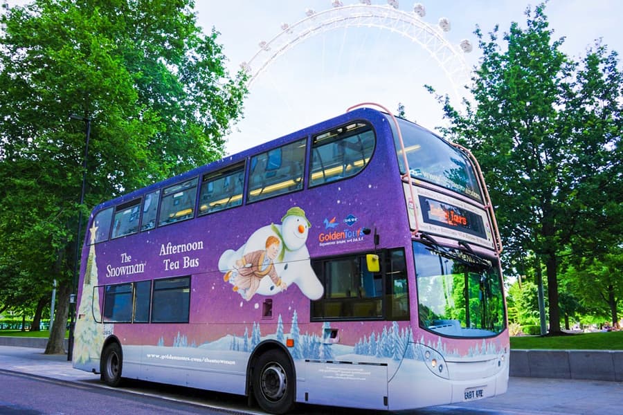 The Snowman™ Afternoon Tea Bus Tour, at Golden Tours