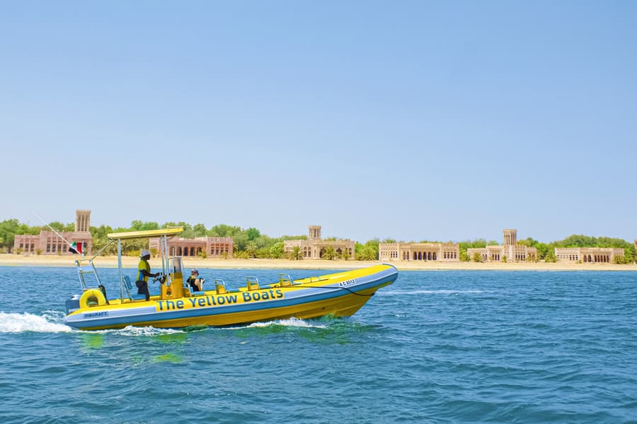 Gule Både: Sightseeing Speedbådstur på Yas Island, Abu Dhabi