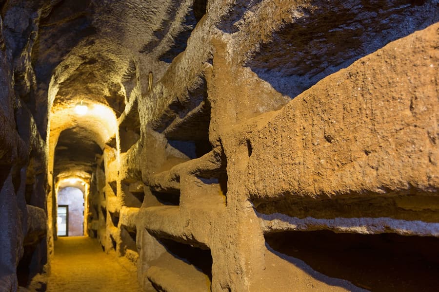 Catacombs of St. Callixtus Guided Tour, at Catacombs of St. Callixtus