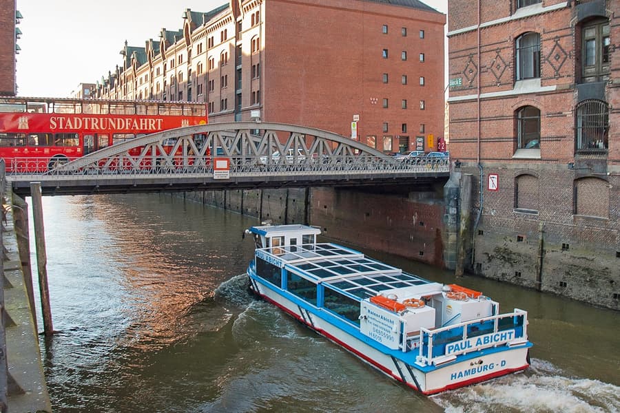 Hamburg City Tours: Hop-On Hop-Off Bus Tour with Hamburg Harbor Cruise, Hamburg