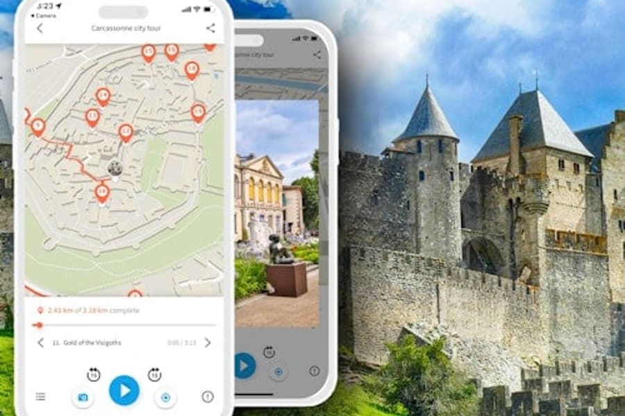 Carcassonne : Application de guide audio par TouringBee, at Occitanie Self-Guided Tours, Carcassonne