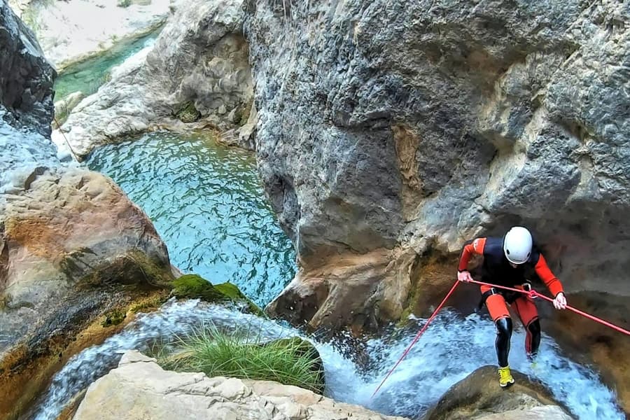 Canyoning Río Verde: Guided Tour, at Barranco Río Verde, Otívar