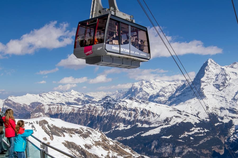 Cable Car Roundtrip to Schilthorn, at Schilthorn, Lauterbrunnen