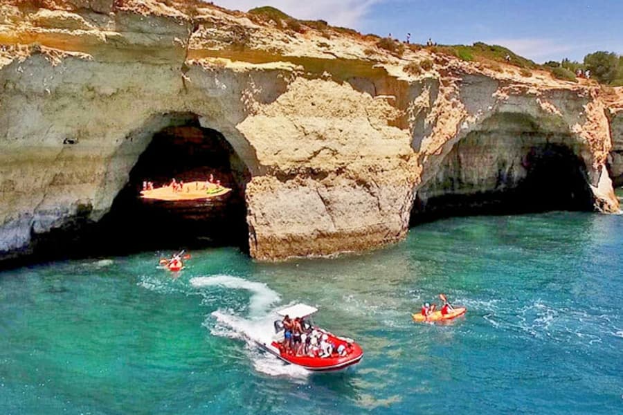 Benagil & Coastline: Full Caves Circuit Boat Tour from Portimão, at Benagil Caves Boat Tours, Portimao