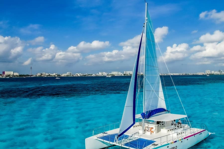 Isla Mujeres: Premium Catamaran Tour from Cancún, at Sailing Day Trips from Cancún, Isla Mujeres