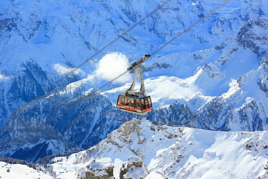 Round-Trip Cable Car Tickets to Schilthorn from Mürren or Stechelberg, at Schilthorn, Interlaken
