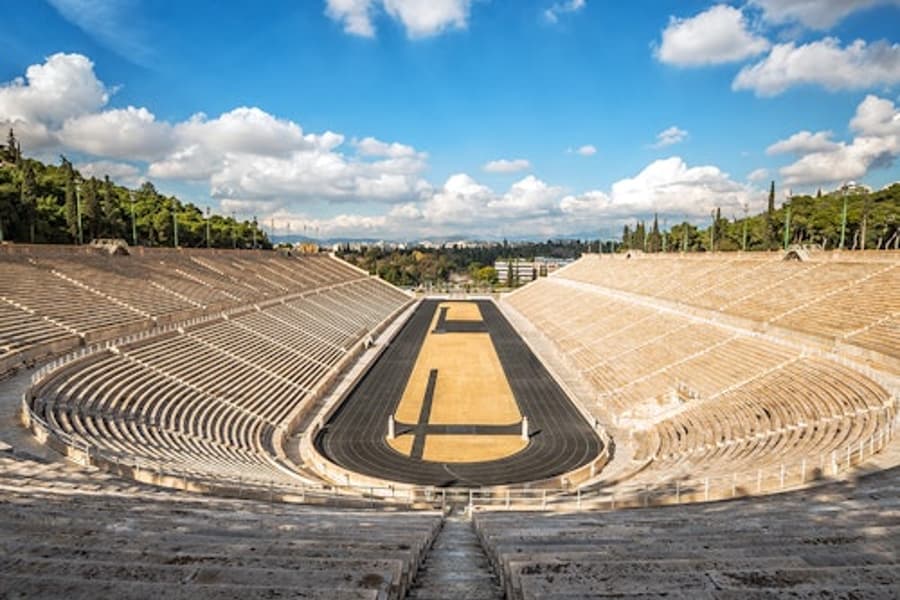 The Olympic Games Workout in Athens, at Panathenaic Stadium