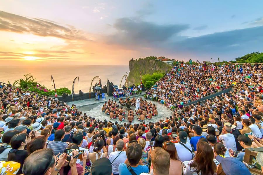 From Bali: Uluwatu Temple Sunset Tour with Kecak & Fire Dance Show, Bali