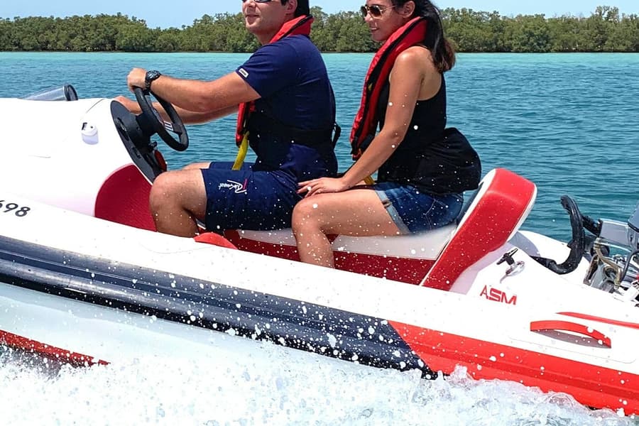 Abu Dhabi: Rhino Rides Self-Drive Speedboat Tour, at Abu Dhabi Sightseeing Cruises, Abu Dhabi