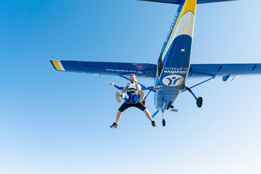 Tandem Skydive at Wollongong Beach, Sydney