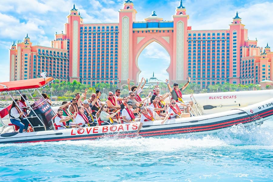 Love Boats: 90-Min Speedboat Tour - Ain Dubai, JBR, Atlantis & Burj Al Arab, at Dubai Sightseeing Cruises