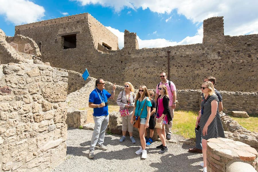 From Naples: Pompeii, Herculaneum & Vesuvius Day Trip with Transfers, Starhotels Terminus