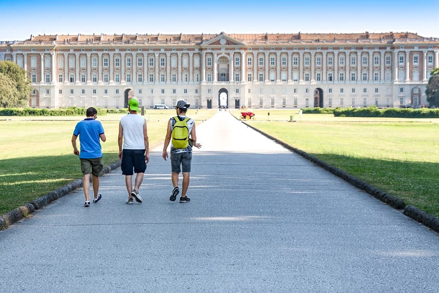 From Naples: Royal Palace of Caserta Tickets with Round-Trip Train and Audio Guide, at Napoli Centrale