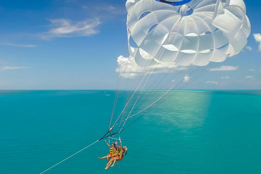 Key West: Parasailing Adventure Tour + Roundtrip Transfer from Miami, at Key West Day Trips from Miami