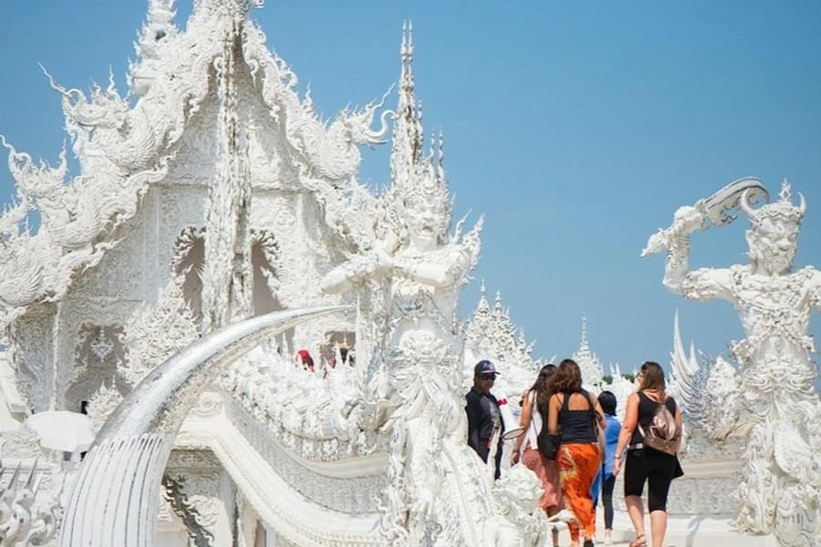 Chiang Rai: Guided Temples Tour from Chiang Mai with Hot Springs & Tribe Village, at Day Trips from Chiang Mai, Chiang Rai