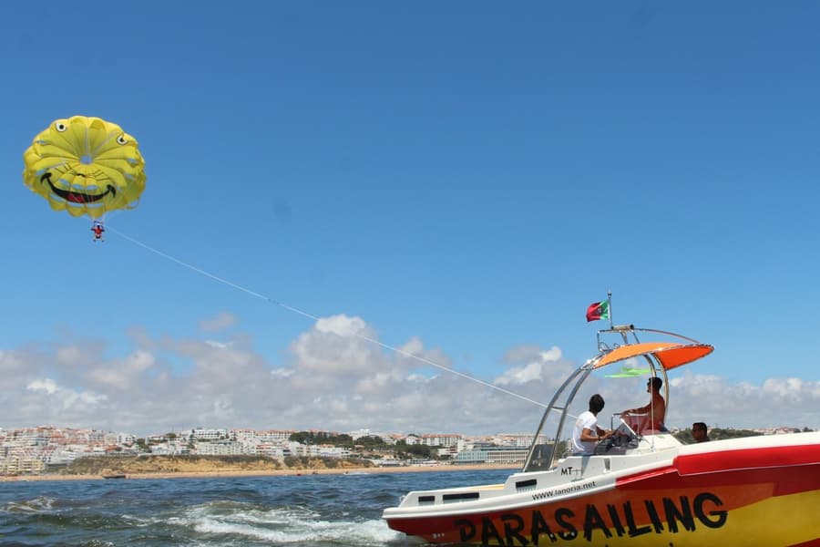 Albufeira: Parasailing Experience, at Albufeira Parasailing, Albufeira
