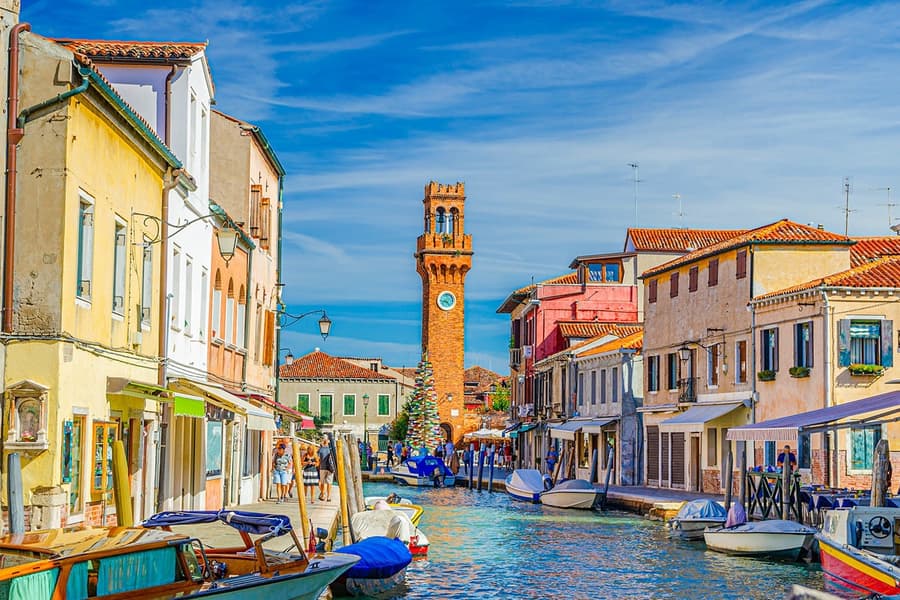 From Punta Sabbioni: Murano, Burano & Torcello Islands Boat Tour with Glass Blowing, at Il Doge di Venezia