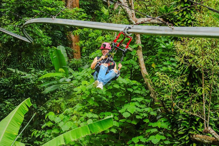 Hanuman World B+ Combo: 18 Zipline Platforms + Roller Zipline + Sky Walk + Meal with Round-Trip Transfers
, at Hanuman World